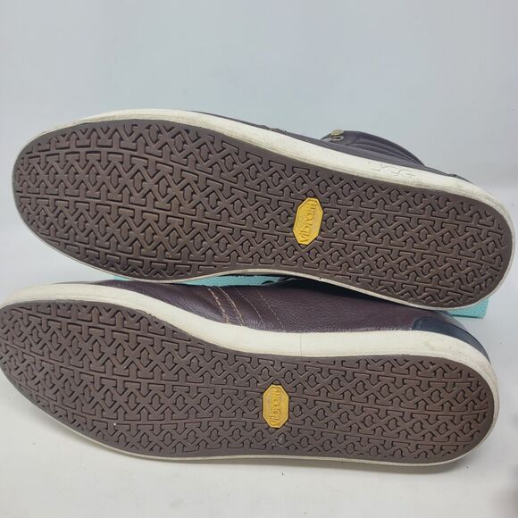 UGG Australia Mens Genuine Leather Sneakers Brown Size US 9 Shoes Comfort 99%